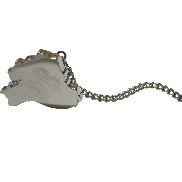 Ecuador Map Shape and Flag Design Tie Tack - Picture 1 of 2